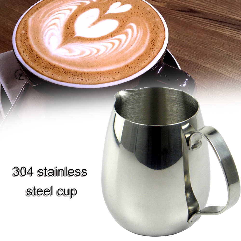 Keuken roestvrijstalen melkopschuimkan espresso koffiekan barista koffie latte melkopschuimkan koffiezetapparaten