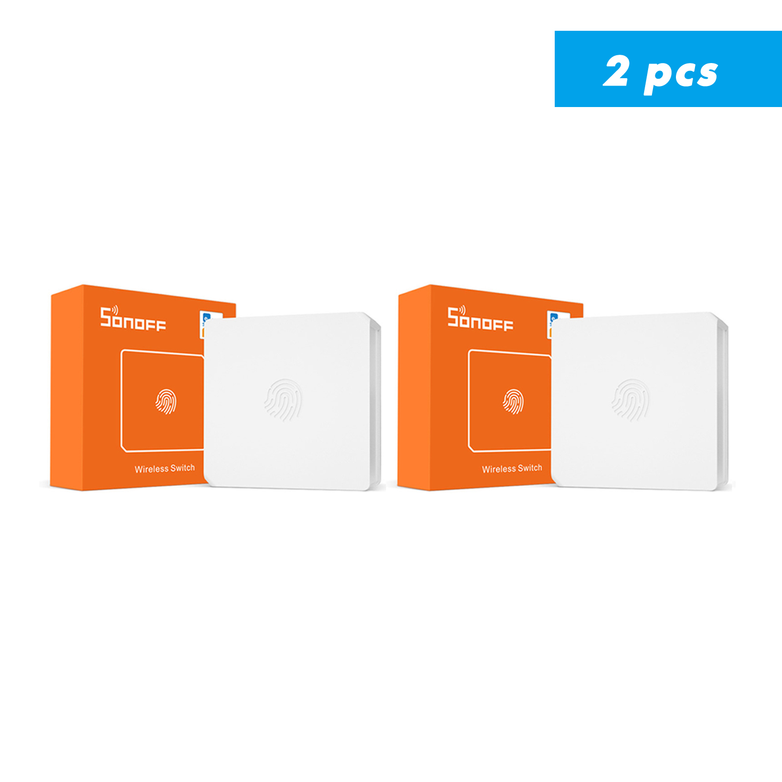 SONOFF SNZB 01 Zigbee Wireless Switch Work with Sonoff Zigbee Bridge Hub ZBbridge, eWeLink App, Zigbee Smart Home Security Kit: SNZB01 X 2pcs