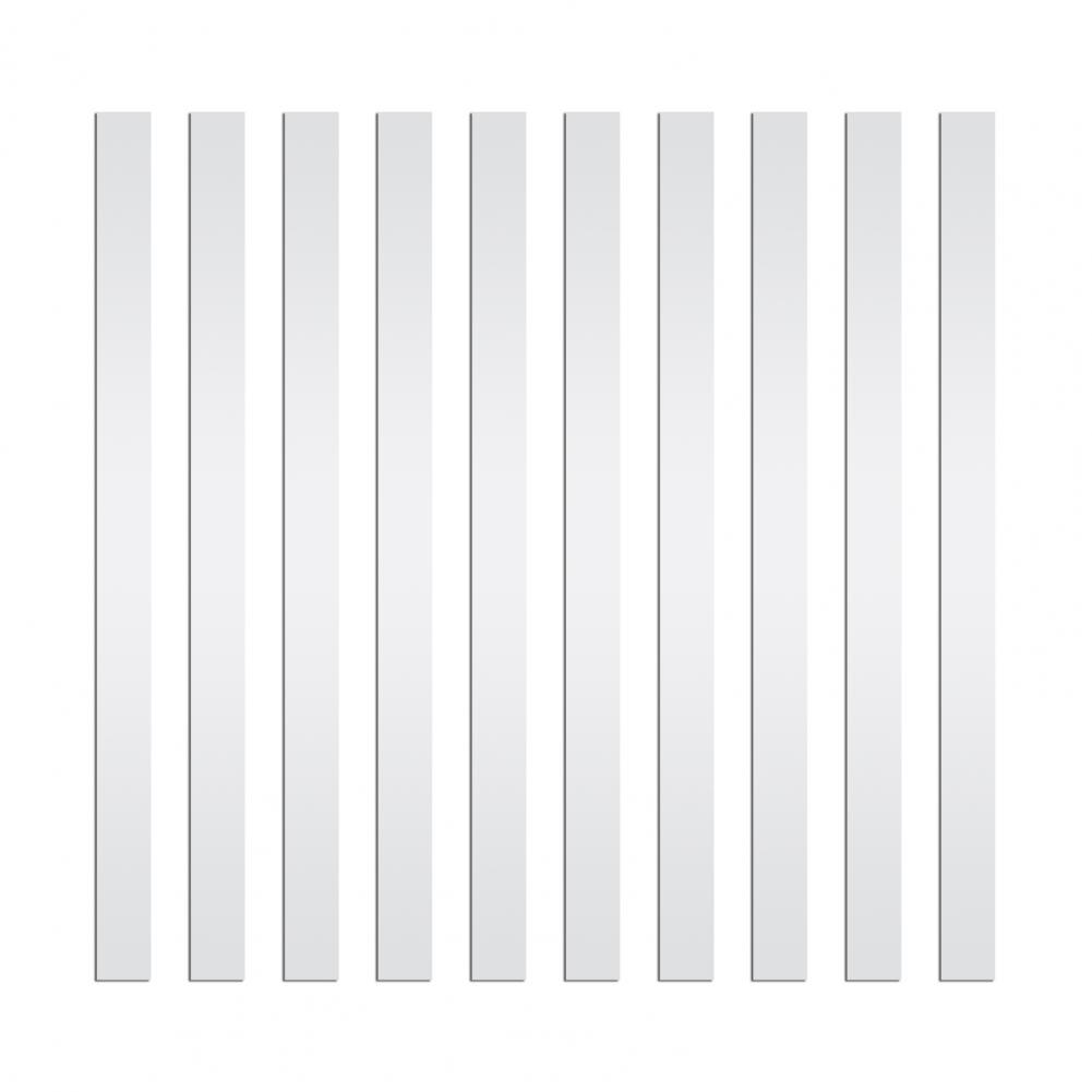 1 Set Useful Mirror Wall Stickers Removable Easy to Matching Acrylic No Residue Wall Line Border Decals: Silver A