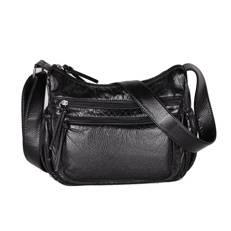 Borse da donna 2010 borsa a tracolla da donna casual borsa a tracolla borsa a tracolla in pelle PU lavata morbida borse da donna di moda Sac