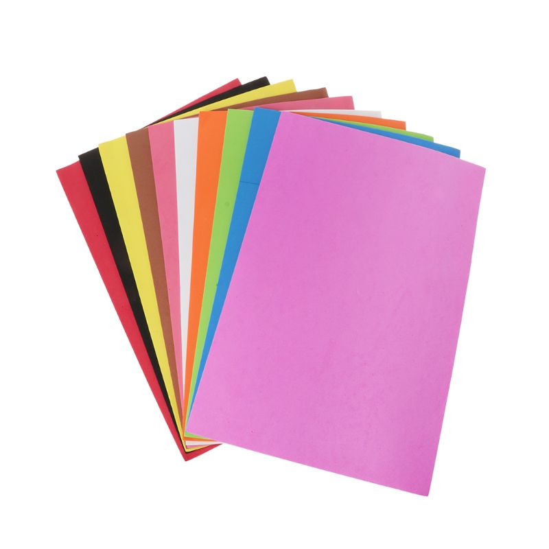 Papier mousse éponge 20x30cm 10 pièces | Feuille de couture en tissu feutre Polyester épaisseur de 2mm, décoration en tissu pour bricolage, artisanat ménager