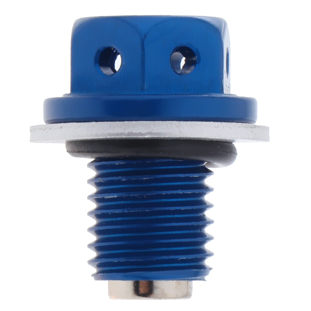M12 Magnetic Oil Sump Nut Drain Oil Plug Screw Oil Drain Magnetic Oil Plug Nut JDM For Motorcycle ATV Quad Go Kart: Blue