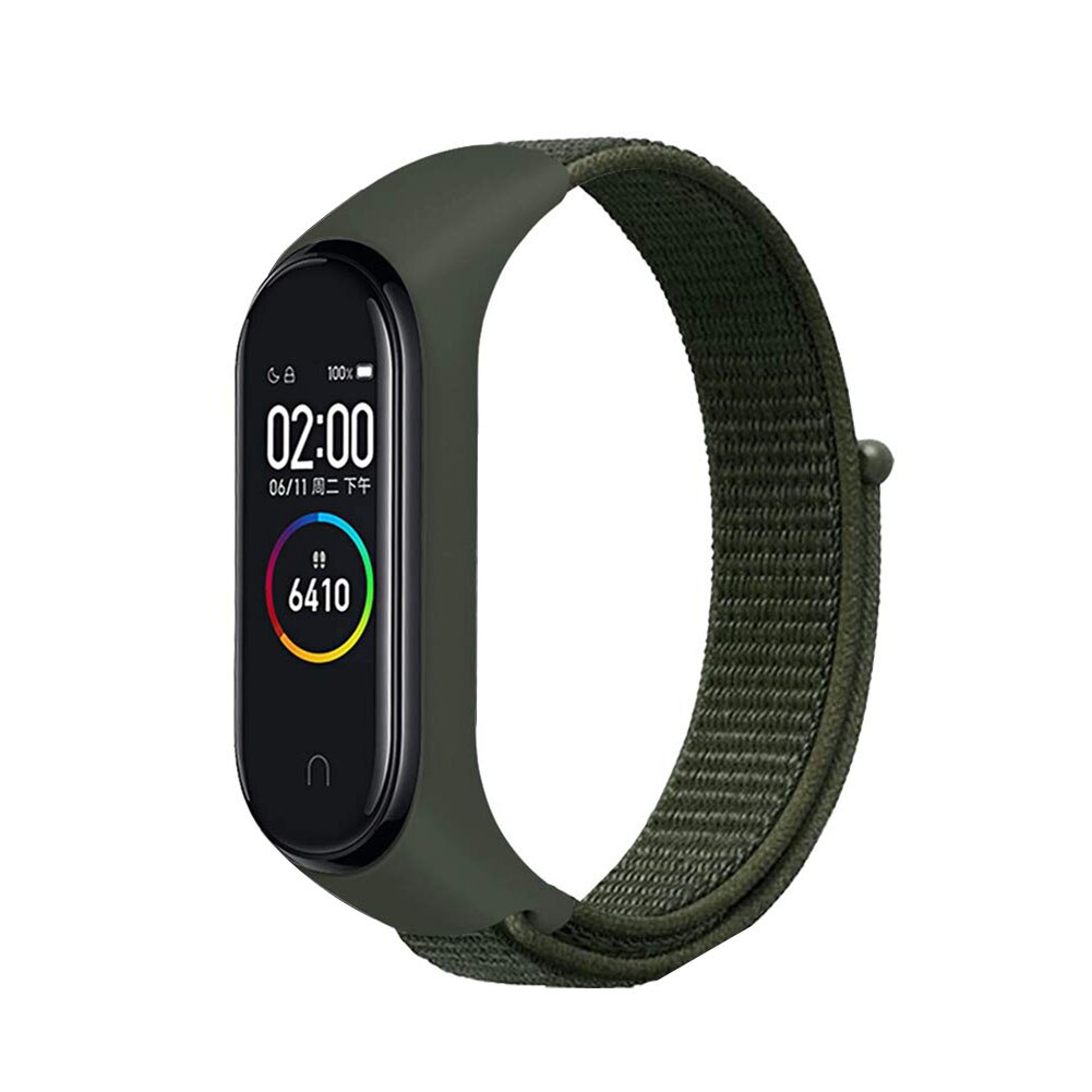 Nylon band voor xiaomi mi band 4 3 vervangbare armband mi band 4 3 polsband ademende armband voor xiaomi mi band 3 4 band: Zandroze