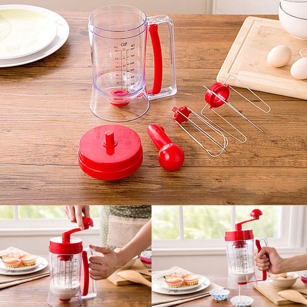 Manual Pancake Maker 800ml Cake Funnel Batter Dispenser Cream Separator Tool Cake Dough Dispenser ZM1205
