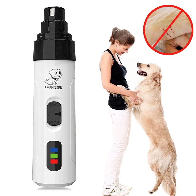 Painless Cat Dog Nail Clippers Paws Nail Claws Cutter Electric Pet Nail Grinder Grooming Trimmer Accessories USB Rechargeable
