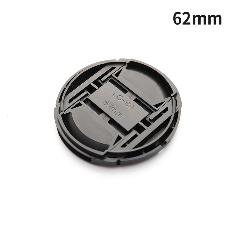 【AD】Hoogwaardige 40,5 mm 49 mm 52 mm 55 mm 58 mm 62 mm 67 mm 72 mm 77 mm 82 mm Center Pinch Snap-on Cap Cover voor cameralens: Beige