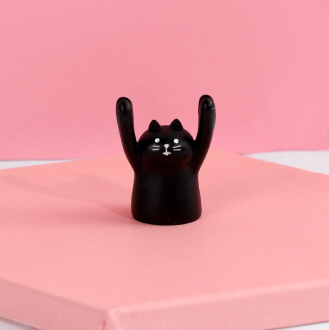 Sharkbang Kawaii świnia żaba zdjęcia zwierząt notatka klips robić kartek uchwyt biurko etykieta z imieniem ślub sprzyja karteczka z miejscem klips robić kartek uwaga stojak uchwyt: kot B