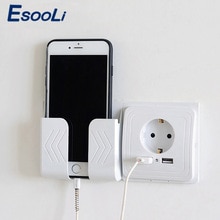 Esooli Dubbele Usb-poorten En Elektrische Muur Usb Socket Charger Adapter Eu Socket 2A Switch Power Dock Opladen