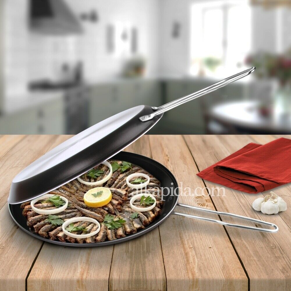 Dubbele non-stick Zijdig Papilla Redio Vis, Crêpe, Menemen Pan 28 Cm 11 inch