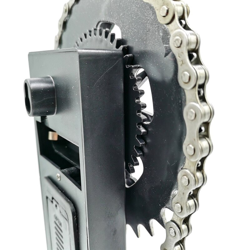 Vintage Desk Clock Antique Gear Iron Timing Chain Shaped Battery Operated Tabletop Clock Rustic Farmhouse Living Room