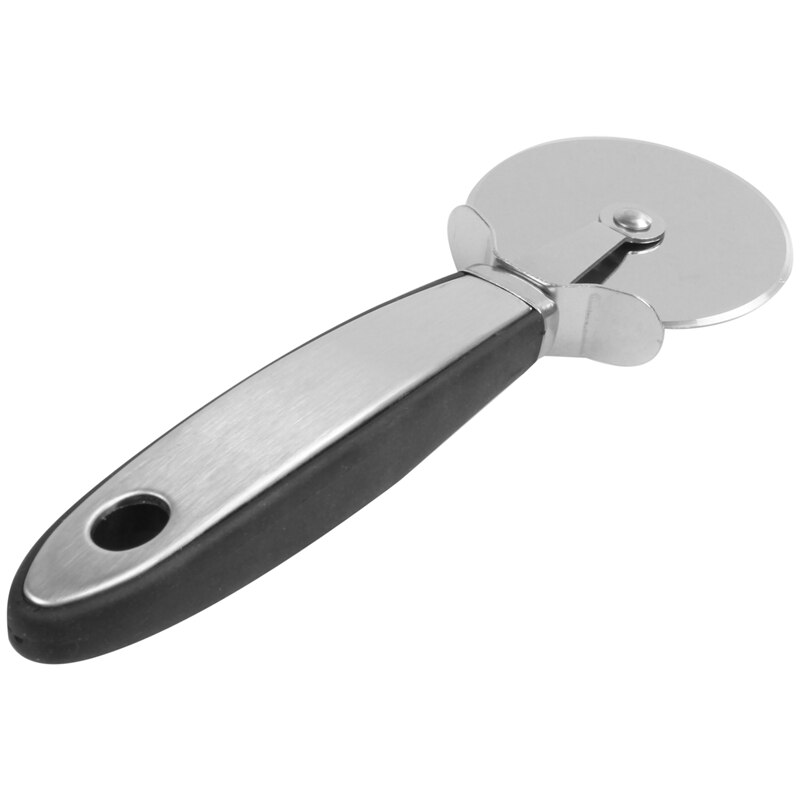 Rustfrit stål pizza cutter, premium pizza hjul ultra skarp pizza skiver ergonomisk skridsikker håndtag med pizza sh