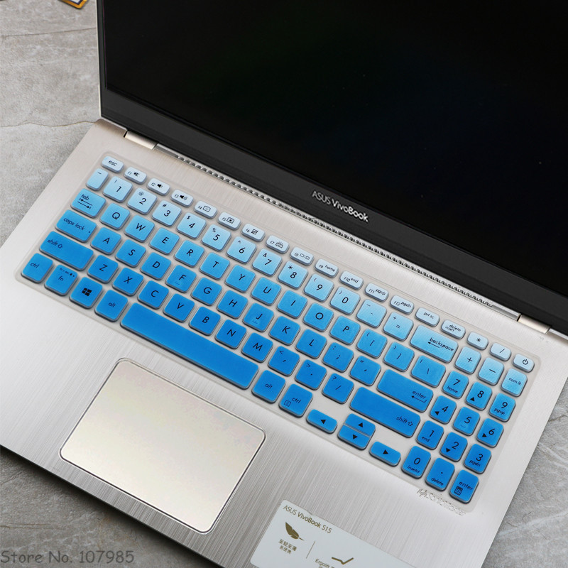 15.6 inch Silicone Keyboard Protector Cover Skin For ASUS VivoBook 15 X515MA X515EP X515JP X515JF X515J X515 MA EP JP JF J: GradualBlue