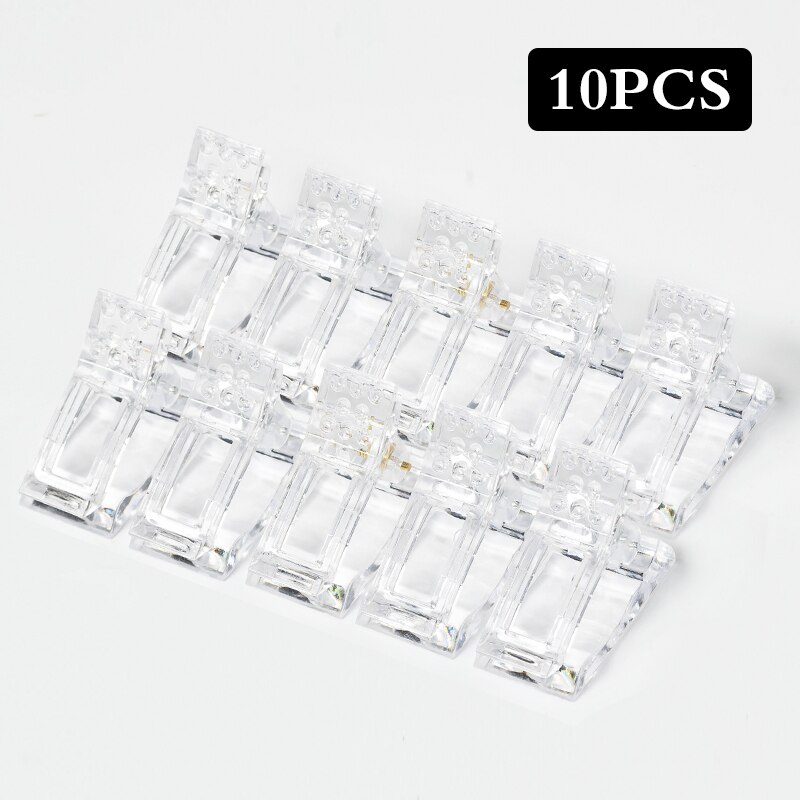 5 Pcs Acrylic Nail Clip Fingernail Extension UV Clamps Manicure Art Builder Tools set Quick Building Nail Tips Clips: Q42554