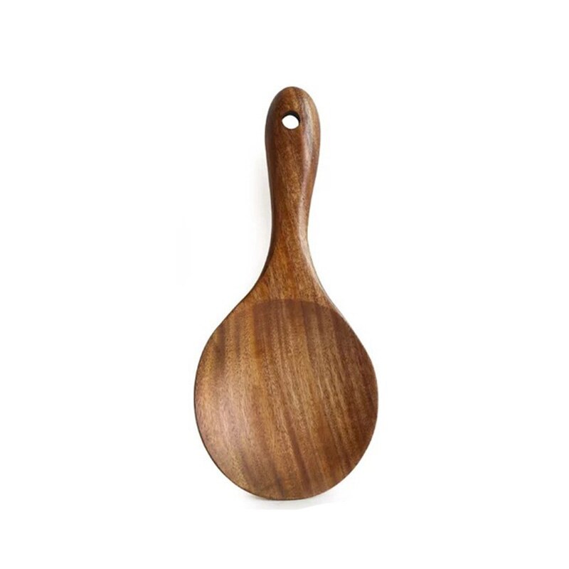 Practical Kitchen Cooking Tools Solid Wood Teak Spoons Spatula Wooden/Utensils: Wooden Rice Spoon