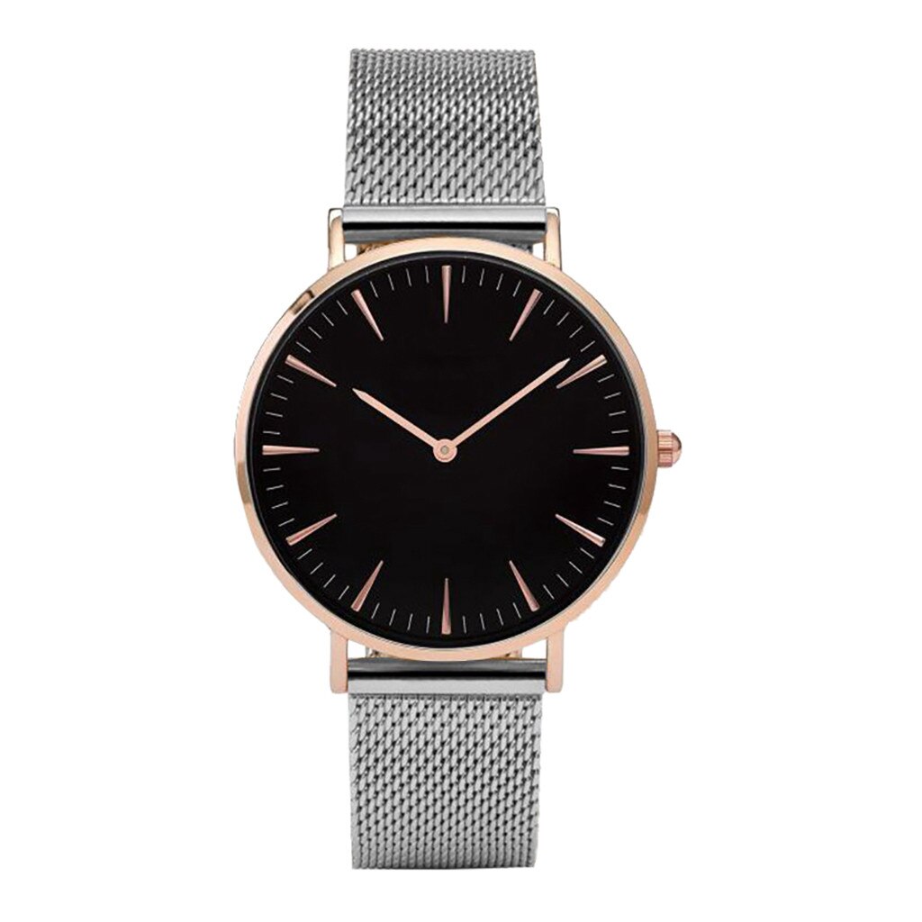 Mode Vrouwen Horloges Casual Dames Quartz Klok Horloge Klok Lederen Band polshorloge Armband Horloges vrouwen horloges: Zilver