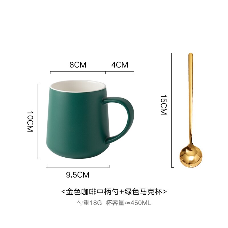 Krus kaffekopp latte glass gjenbrukbar søt kaffekopp keramisk miljøvennlig kahve fincan takimlari kjøkkenutstyr  bd50bd: Stil 11