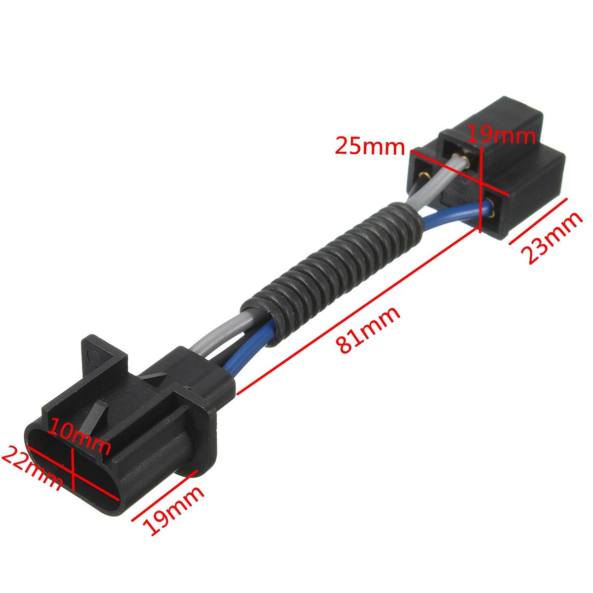 Conversion LED Headlight Adapter Socket H13 9003 to H4 9008 Harness Cord H4 Headlight Connector Fuse Socket Brand