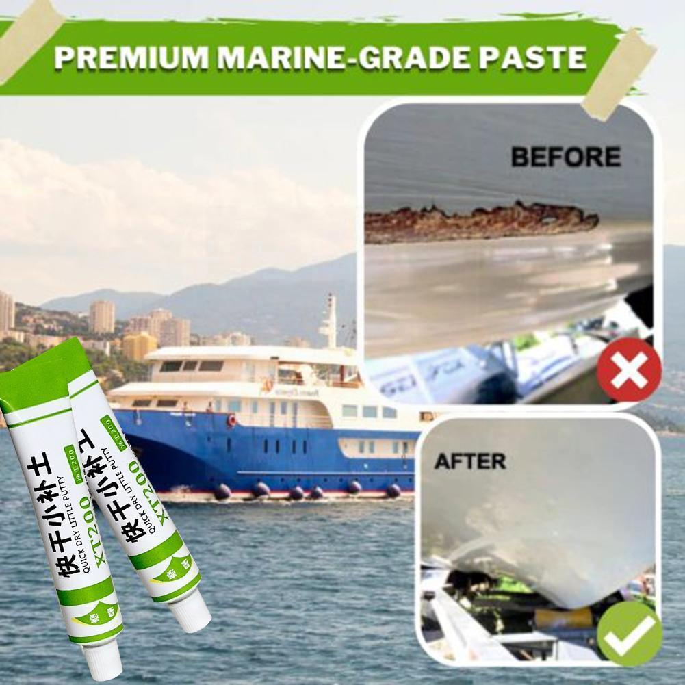 Pasta de reparación de barcos de fibra de vidrio, masilla de secado rápido para rellenar arañazos, agente de pulido de pintura para el hogar, reparación de pared gris I7G7