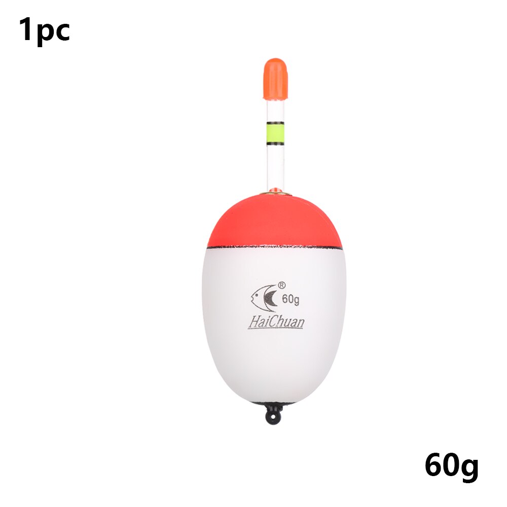 10-100g fiskeri nat float eva lysende float fisk agn til havfiskeri karpe fiskegrej tilbehør plast bobber: 60g