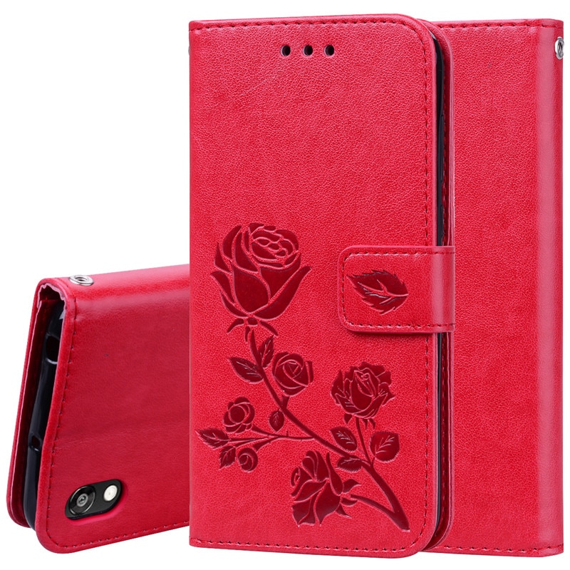Huawei Y5 Case Luxury Leather Wallet Flip Case for Huawei Y5 Y 5 AMN-LX9 AMN-LX2 AMN-LX1 3D Flower Flip Case