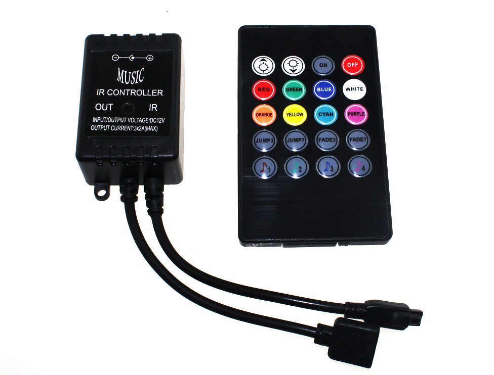 12v led ir fjernbetjening rgb wifi led lyd controller musik sensor til 2835 3528 5050 rgb led strip lys ændret farve