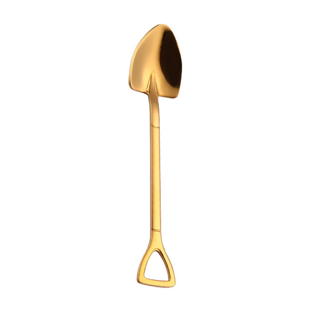 Acero inoxidable 304 de cuchara de Pala pequeña vajilla chapada en oro cuchara de café helado cuchara sopera de miel delicada: Type 5
