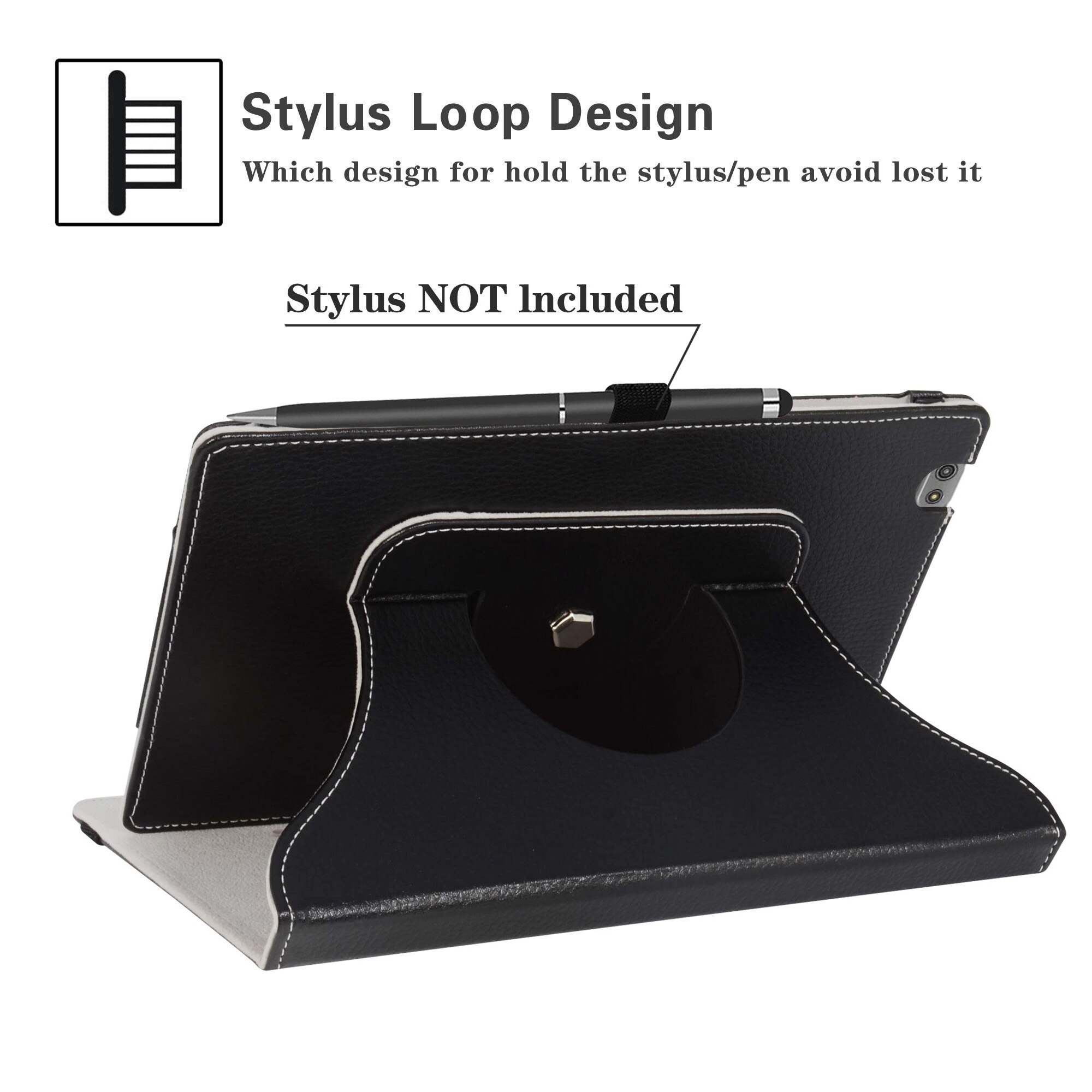 For 10.1" Vankyo MatrixPad S20 Case,360 Degree Rotary Rotating PU Leather For Vankyo MatrixPad S20 /Yuntab D107 Tablet