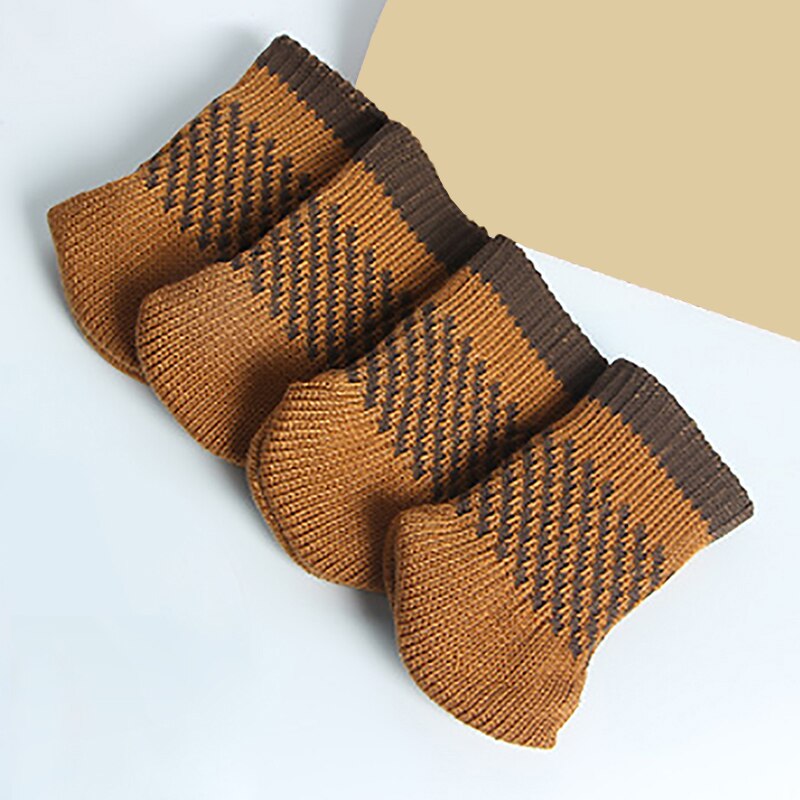 Ensemble de 4 pieds de chaise tricotés, chaussettes, modèles en Silicone, couvre-pieds de Table, Protection du sol, réduction du bruit mobile: 7