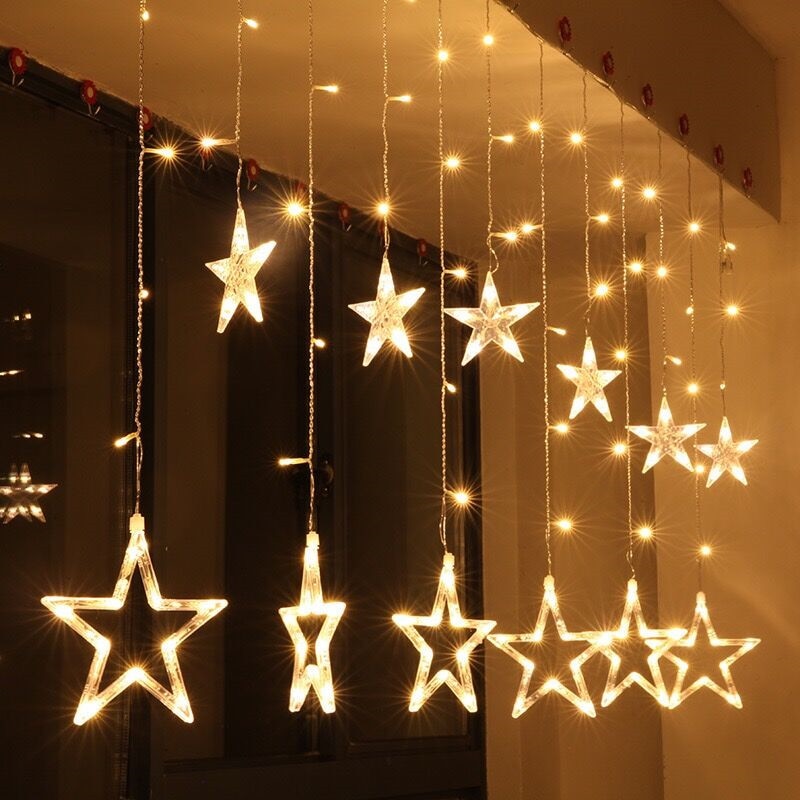 Istapp ljusslinga 220v eu-kontakt trädgård gräsmatta lampa gardin krans för bröllop år dekor uteplats gård landskap led gräsmatta lampor