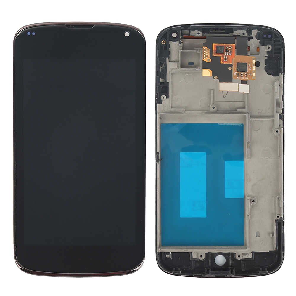 4.7" Original E960 For LG Google Nexus 4 LCD Touch Screen Digitizer Assembly Replacement For LG Nexus 4 Display with Frame