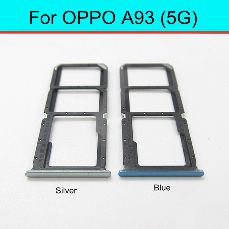 1pcs Sim Card Tray Holder For OPPO A93 5G PCGM00 PEHM00 Sim Micro Reader Card Slot Adapters Card Socket Repair Parts