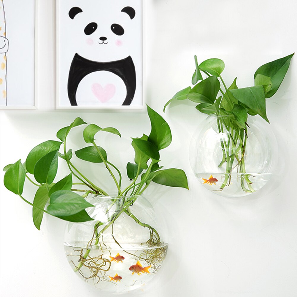 Hanging Fish Tank Home Decoration Acrylic Aquatic Plant Vase Pet Supplies Transparent Wall Mounted Fish Tank