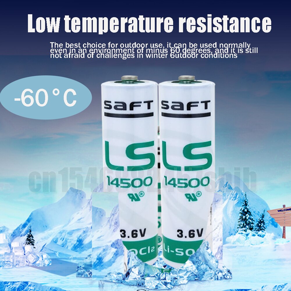 4pcs Original 3.6V Saft LS14500 ER14505 14500 TL5104 AA 2400mAh Lithium Battery For PLC Spare Equipment Meter Primary Battery