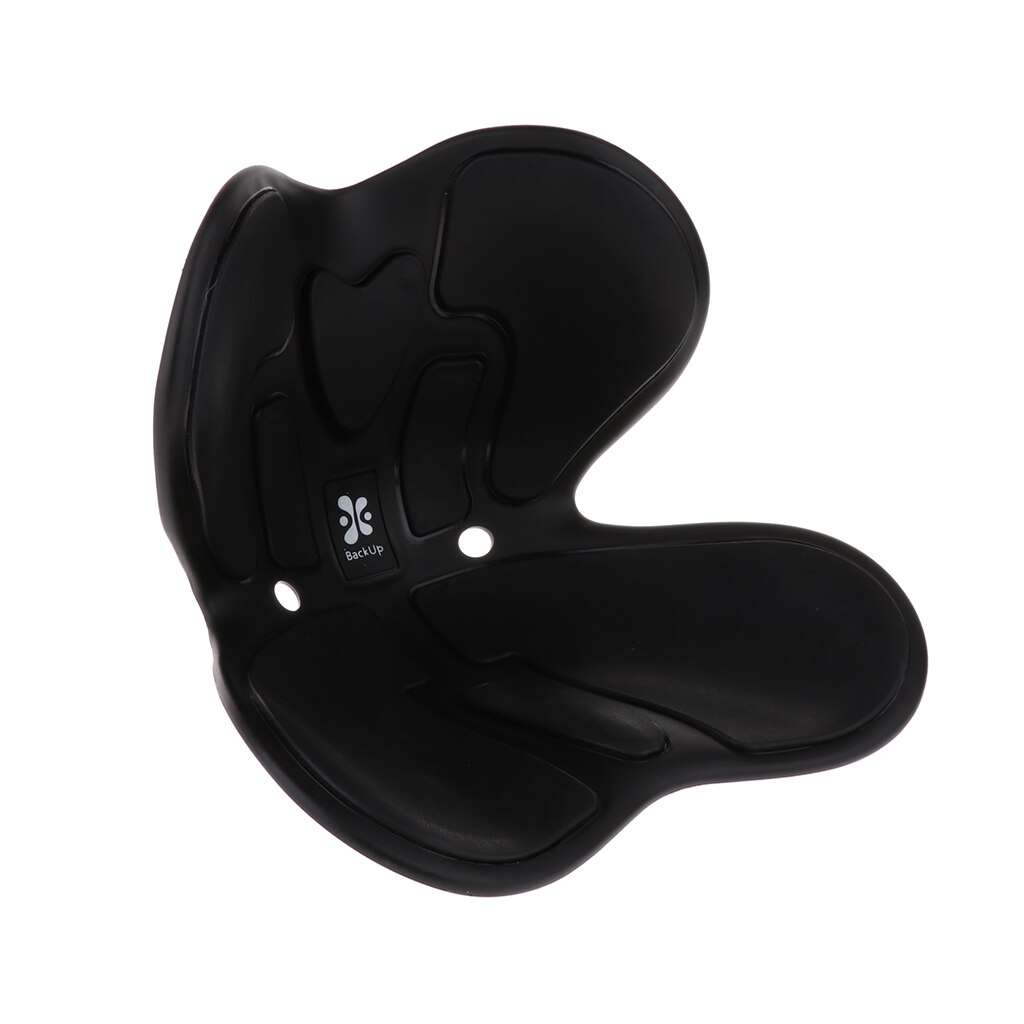 Children Premium Seat Back Cushion Posture Correction Hunchback Prevention: black