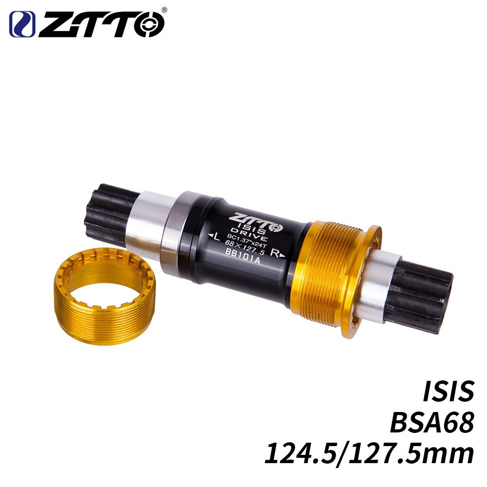 ZTTO Fahrrad Tretlager Prüfung ist 124,5mm 127,5mm BSA68 10 Gewinde BB für BMX Fahrrad Prüfung Stahl Welle BB Spindel Äußehe Lagerbier