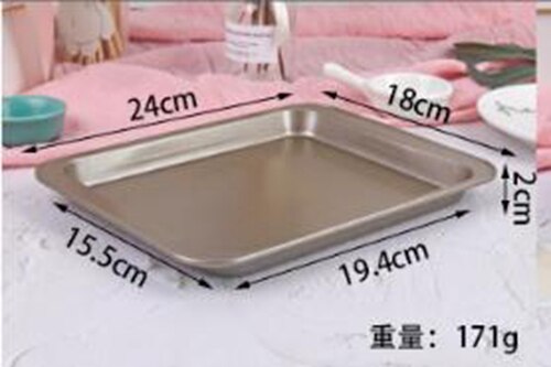 Rectangular Cookie Sheets bread cake baking pan oven baked tools: gold small