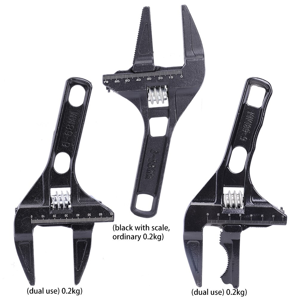Adjustable Nut Sink Bathroom Water Pipe Screw Open Spanner Hand Repair Tools Large Open Spanner Hand
