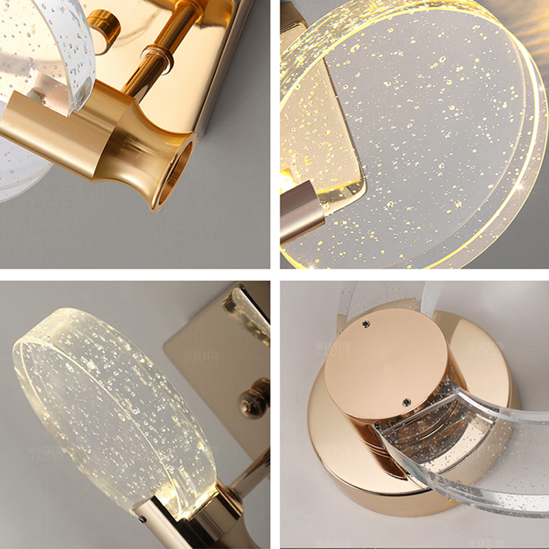 Bedside Crystal Pendant Lights Nordic LED Living Dining Room Bedroom Indoor Hanging Lamp Home Decor Lustres Suspension Luminaire