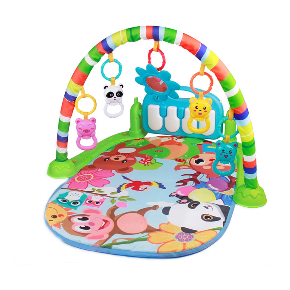 Baby Play Mat Kids Rug Educational Puzzle Carpet With Piano Keyboard Light Animal Baby Gym Crawling Activity Mat Toys