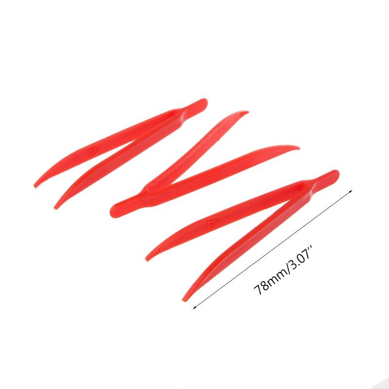 10pcs Plastic Anti-static Tweezer Tweezers Heat Resistant Maintenance Repair Tool Q84D