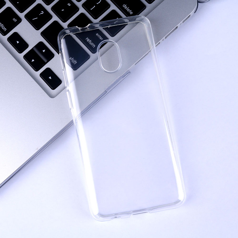 NINY para Alcatel 1C ) 5003D funda de teléfono de silicona transparente Ultra delgada Anti-huella digital, a prueba de sudor para funda trasera de teléfono