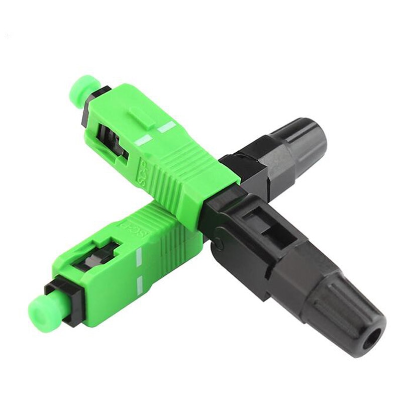 100 stk fiberoptisk optica sc upc-kontakt sc rask fiberoptisk conector fibra optica ftth conector sc apc