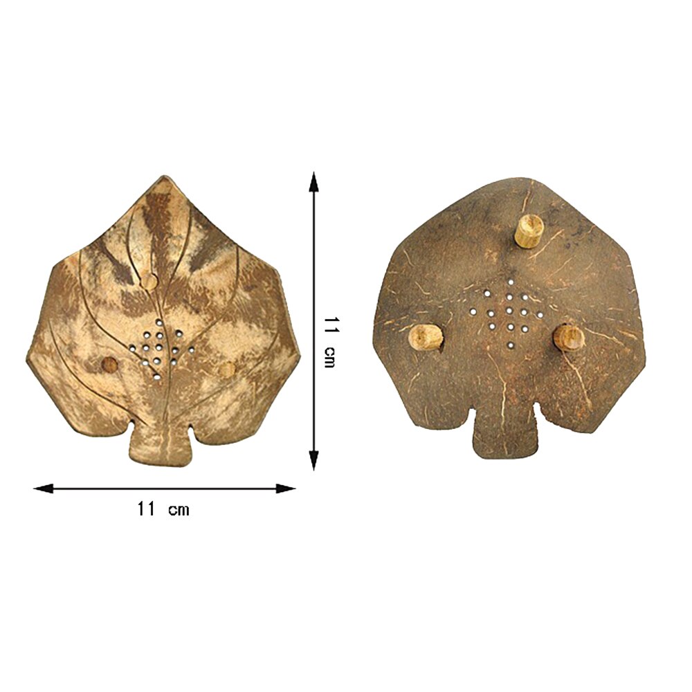 1PC Handmade Natural Coconut shell Bathroom Soap Dish Box Container