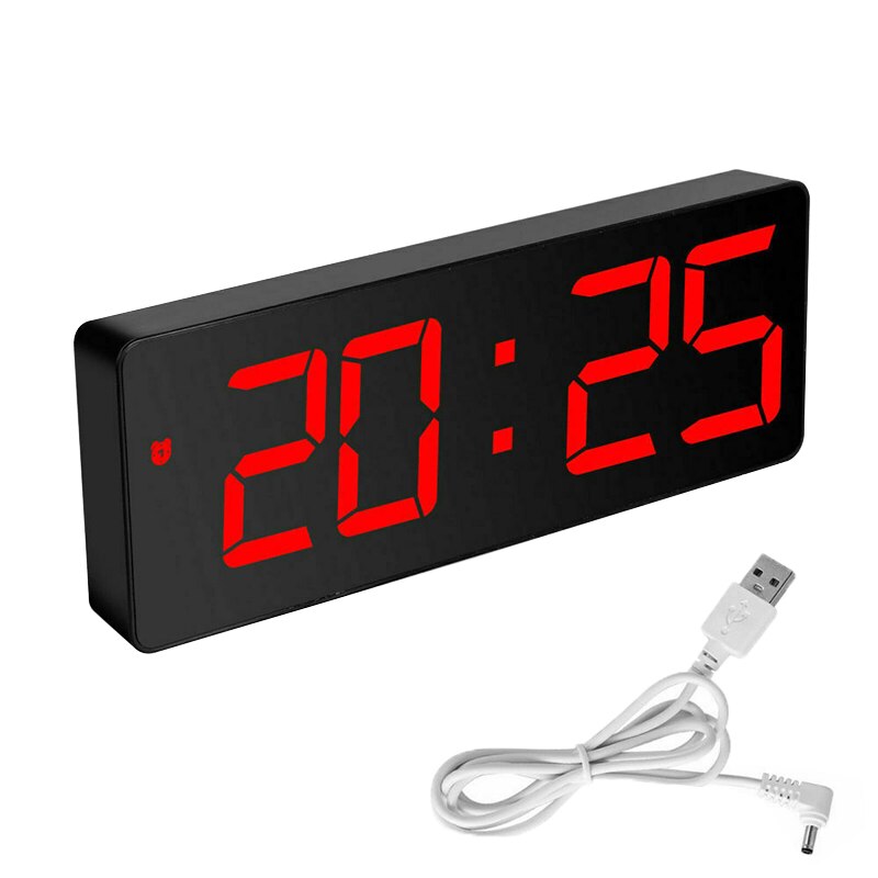 Digital LED Large Display Alarm Clock USB/Battery ... – Vicedeal