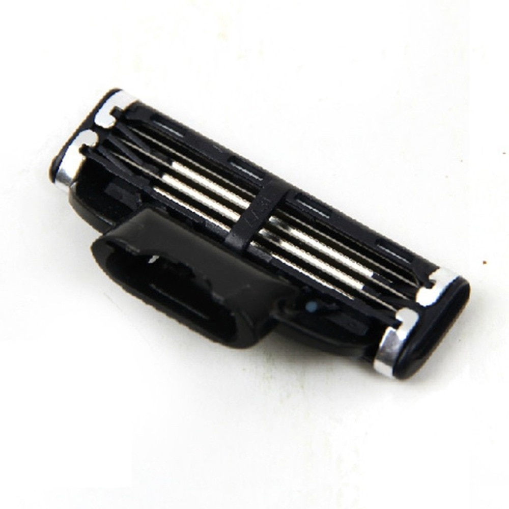 4 STUKS Mannen Gezicht Scheren Scheermessen Blades 3 Lagen Mannelijke Handleiding Scheermesjes Voor Standaard Baard Scheerapparaat Trimmer Blades