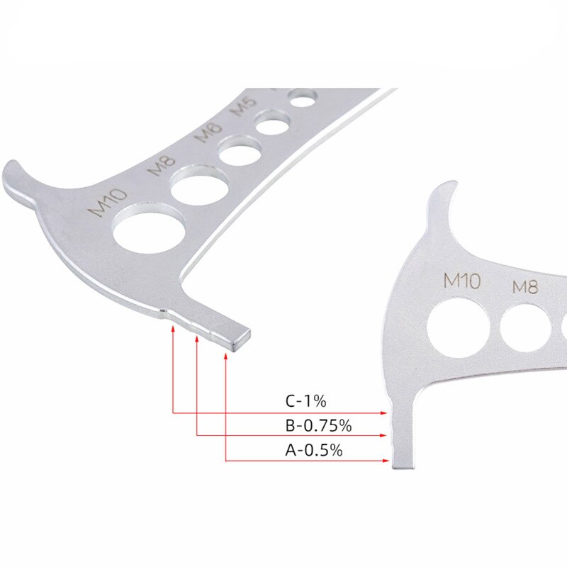 TOOPRE mountain bike / road car chain measuring ruler wear gauge measuring chain ruler caliper inspection tool