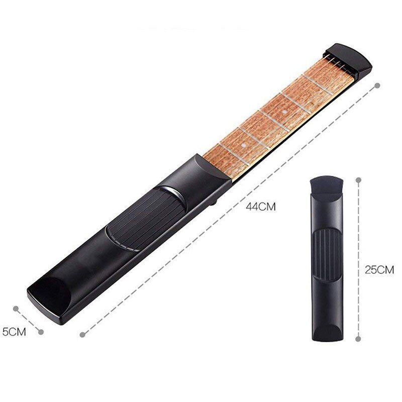 6-Tone Pocket Guitar Practice Neck Portable Guitar Chord Trainer Tool for Beginner Mini Size Six-Fre Piano Finger Trainer Model