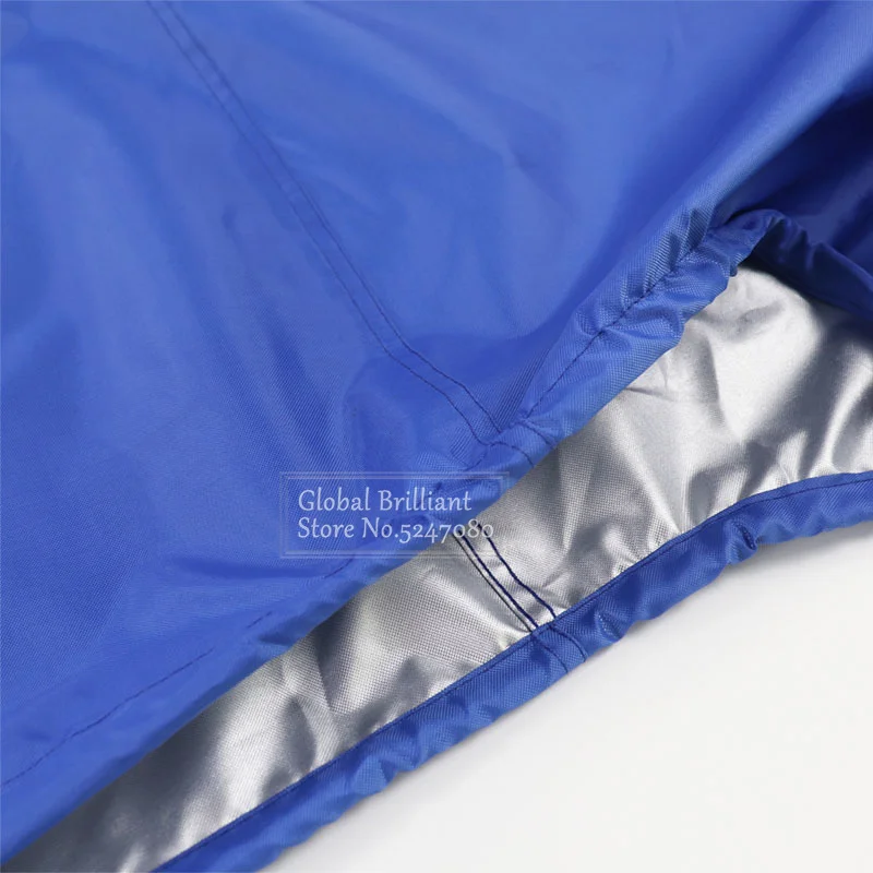 420D 6-225 PS Boot Vollständige Außenbordmotorabdeckung Wasserdichter Sonnenschutz Staubdichter Schutz Blau Für 6-225 PS Motor