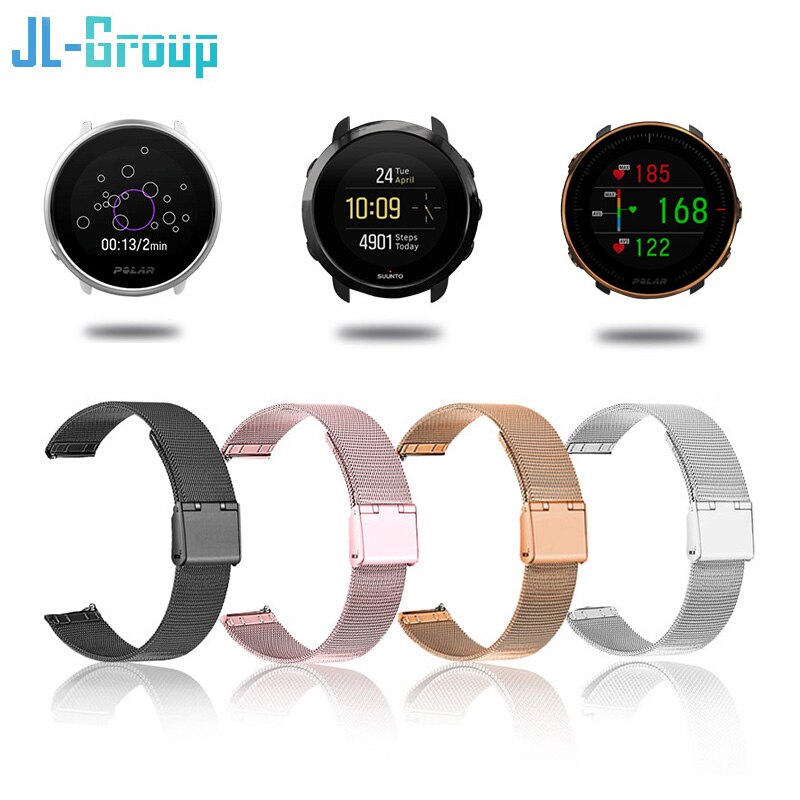 20mm 22mm pasek zegarka do polarnego zapłonu/Vantage M/Suunto 3 opaska sportowa metalowa bransoletka do smartwatcha akcesoria Watchband DW