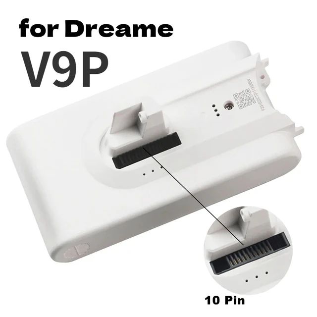 Batería Original de 5000mAh para Dreame V9 V9P XR V10 VVN3 VVN4 V8, batería de repuesto, accesorio para aspiradora inalámbrica de mano: Beige